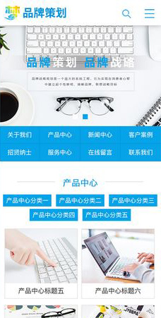 品牌策划企业通用网站模板织梦详情图2